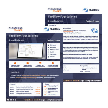 Course Brochure for FluidFlow Foundations I - Liquid Module