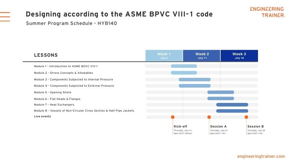 ASME BPVC VIII-1 Code Course Brochure Image