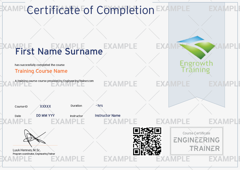 Example Certificate 
