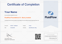 FluidFlow Foundations IV - Slurry Module Certificate