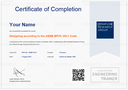 Designing according the ASME BPVC VIII-1 code Certificate