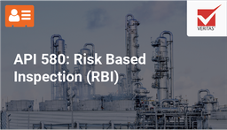 [VILT1305 - Product] API 580: Risk Based Inspection (RBI)